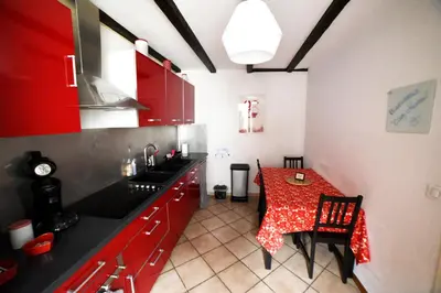 Cuisine ou kitchenette dans l'établissement Chez Mumu