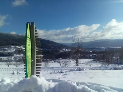 L'établissement Gîte De La Belle Vallée en hiver