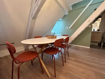 Coin salon dans l'établissement Colmar City Center - Appartement BELLE-VUE 4 étoiles