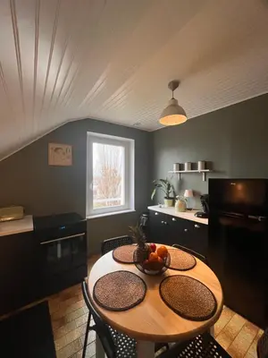 Cuisine ou kitchenette dans l'établissement Gîte de la Niederau