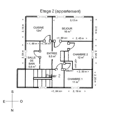 Plan de l'établissement Gîte de la Niederau