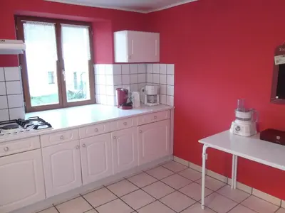 Cuisine ou kitchenette dans l'établissement Gite le Sauceley Maison de vacances pour 6 à 10 personnes