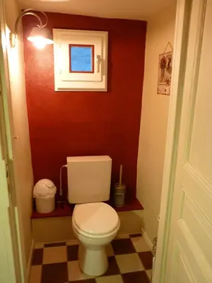 Salle de bains dans l'établissement AU brochet