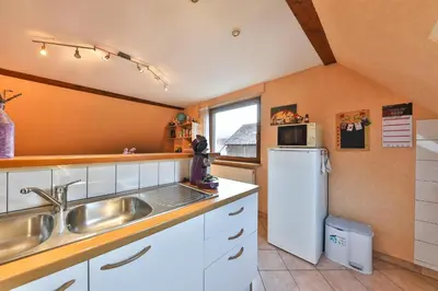 Cuisine ou kitchenette dans l'établissement Location Elfe