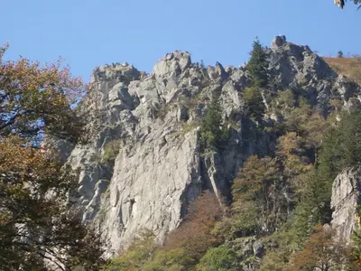 Vue générale sur la montagne ou vue sur la montagne depuis l'appartement
