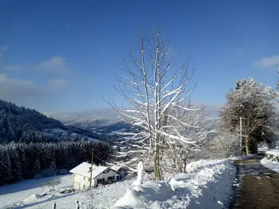 L'établissement Gîte du Charri en hiver