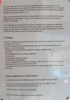 Plan de l'établissement Gîte de la Lombarde