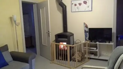 Télévision ou salle de divertissement dans l'établissement Gîte de la Lombarde