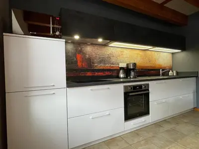 Cuisine ou kitchenette dans l'établissement Beck Domaine du Rempart