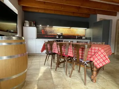 Cuisine ou kitchenette dans l'établissement Beck Domaine du Rempart