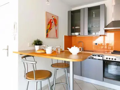 Cuisine ou kitchenette dans l'établissement Les gites de Georgia