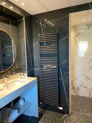 Salle de bains dans l'établissement Hotel Bristol