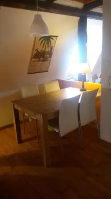 Coin salon dans l'établissement Gîte 