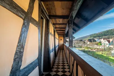 Vue générale sur la montagne ou vue sur la montagne depuis la maison de vacances