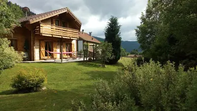 Paysage naturel près de le chalet