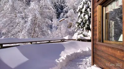 L'établissement Le Chalet de Philippe en hiver