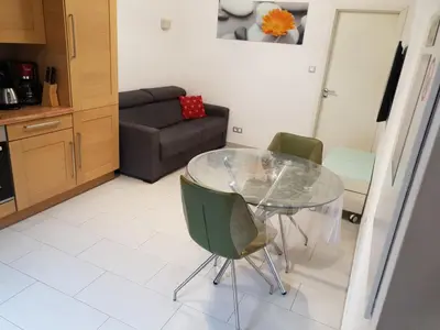 Cuisine ou kitchenette dans l'établissement Gites Du Ladhof