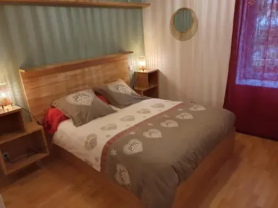 Un ou plusieurs lits dans un hébergement de l'établissement Gites Du Ladhof