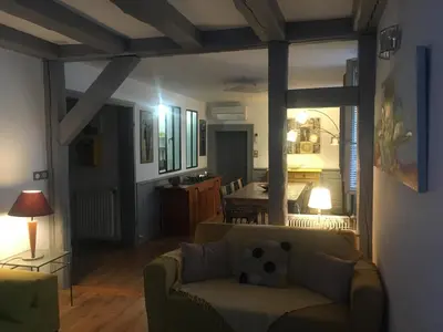 Coin salon dans l'établissement La Grenouillère