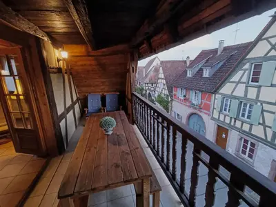 Balcon ou terrasse dans l'établissement Un balcon sur les toits