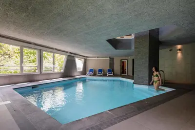 Piscine de l'établissement Hôtel Restaurant La Vallée Noble, proche Eguisheim Colmar ou située à proximité