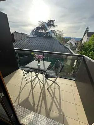Balcon ou terrasse dans l'établissement Hotel Au Nid De Cigognes