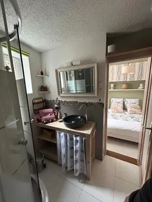 Cuisine ou kitchenette dans l'établissement Gites des capucins centre ville Sélestat