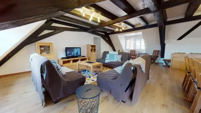Coin salon dans l'établissement Aux Bijoux de Colmar - Le Saphir - 1 PARKING GRATUIT