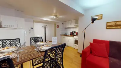 Cuisine ou kitchenette dans l'établissement Celinovacances