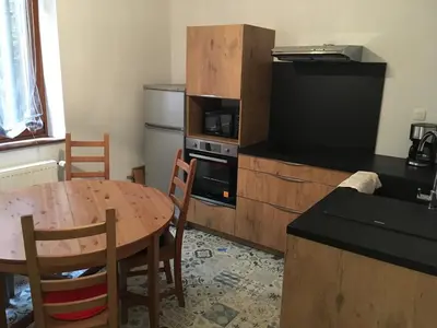 Cuisine ou kitchenette dans l'établissement Le P'retzel & Le Sticksy