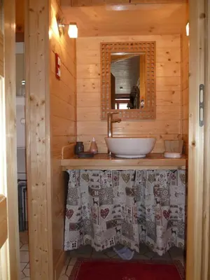 Salle de bains dans l'établissement La Petite Bresse