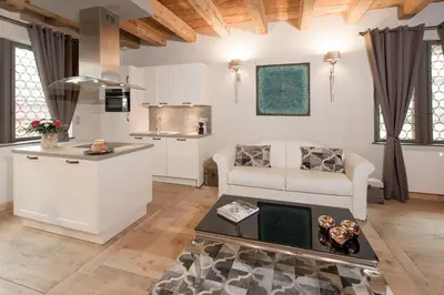 Cuisine ou kitchenette dans l'établissement Le 1615 - Luxe et Spa