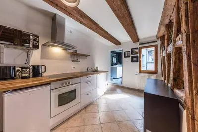 Cuisine ou kitchenette dans l'établissement Gite See You Soon - Studio Zen
