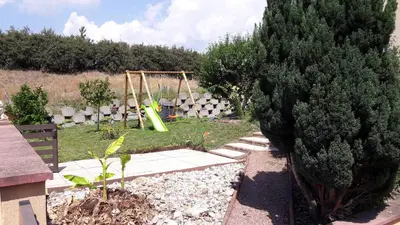 Jardin de l'établissement Happy Plaine