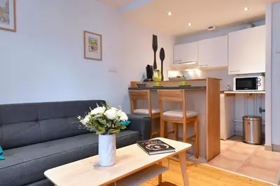 Cuisine ou kitchenette dans l'établissement Appartement Le cosy de la Petite Venise