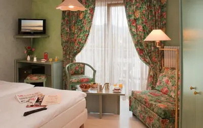 Télévision ou salle de divertissement dans l'établissement Logis Hostellerie Motel Au Bois Le Sire
