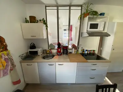Cuisine ou kitchenette dans l'établissement Coeur d'alsace