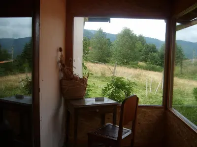 Vue générale sur la montagne ou vue sur la montagne depuis l'hôtel