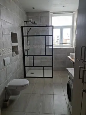 Salle de bains dans l'établissement Residence du Galtz