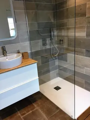 Salle de bains dans l'établissement Si le coeur vous en dit