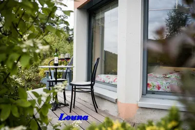 Balcon ou terrasse dans l'établissement Appartements 5 Personnes MAYA et LOUNA