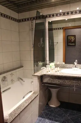 Salle de bains dans l'établissement Hotel Le Mandelberg