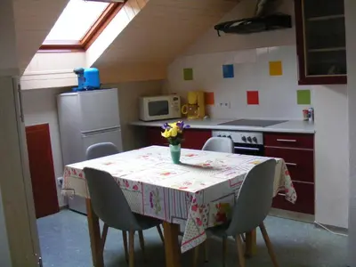Cuisine ou kitchenette dans l'établissement Gîte MARTINS