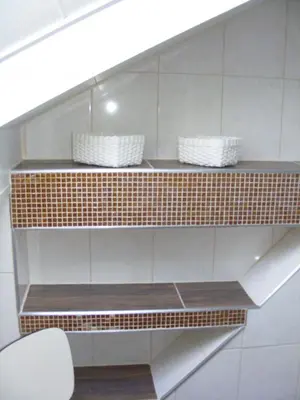 Salle de bains dans l'établissement Gîte MARTINS