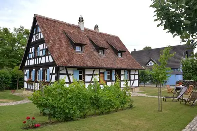 Jardin de l'établissement Les colombages d'a cote