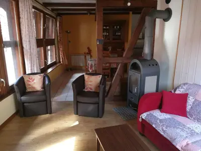 Coin salon dans l'établissement la grange de louis