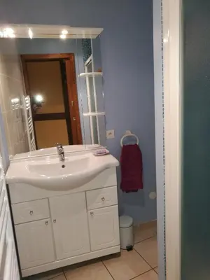 Salle de bains dans l'établissement la grange de louis
