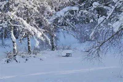 L'établissement Auberge De La Poulcière en hiver