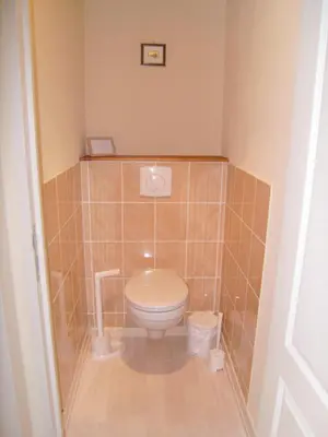 Salle de bains dans l'établissement Gite Rammelstein