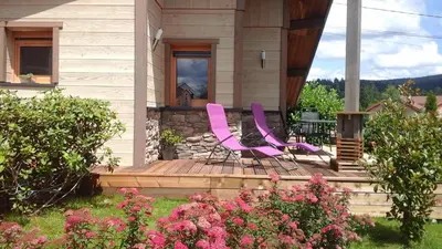 Jardin de l'établissement Chalet la Petite Perle